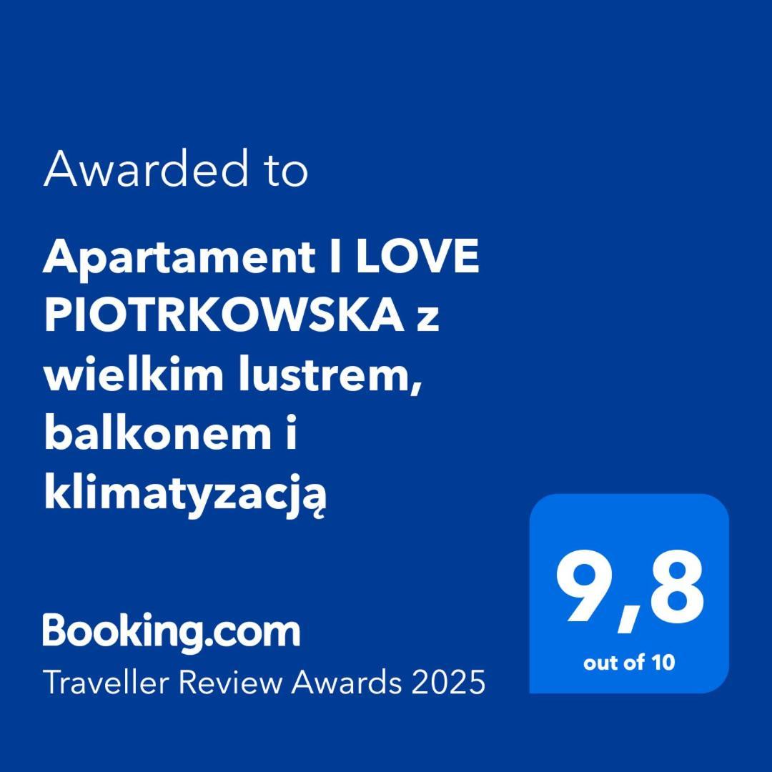Apartament I Love Piotrkowska Z Wielkim Lustrem, Balkonem I Klimatyzacja Łódź Kültér fotó